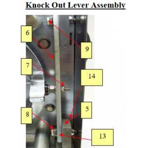 Patty-O-Matic 330A Knock Out Lever Assembly